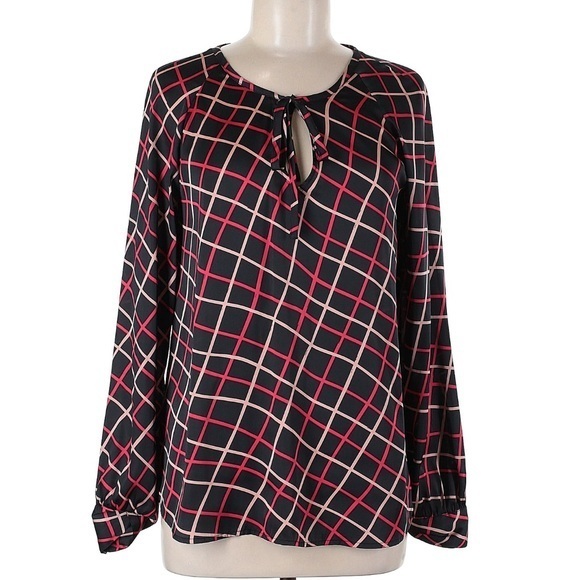 Sanctuary Tops - Sanctuary Black & Red Checkered Blouse | Women's Size S | Anthro Style Top